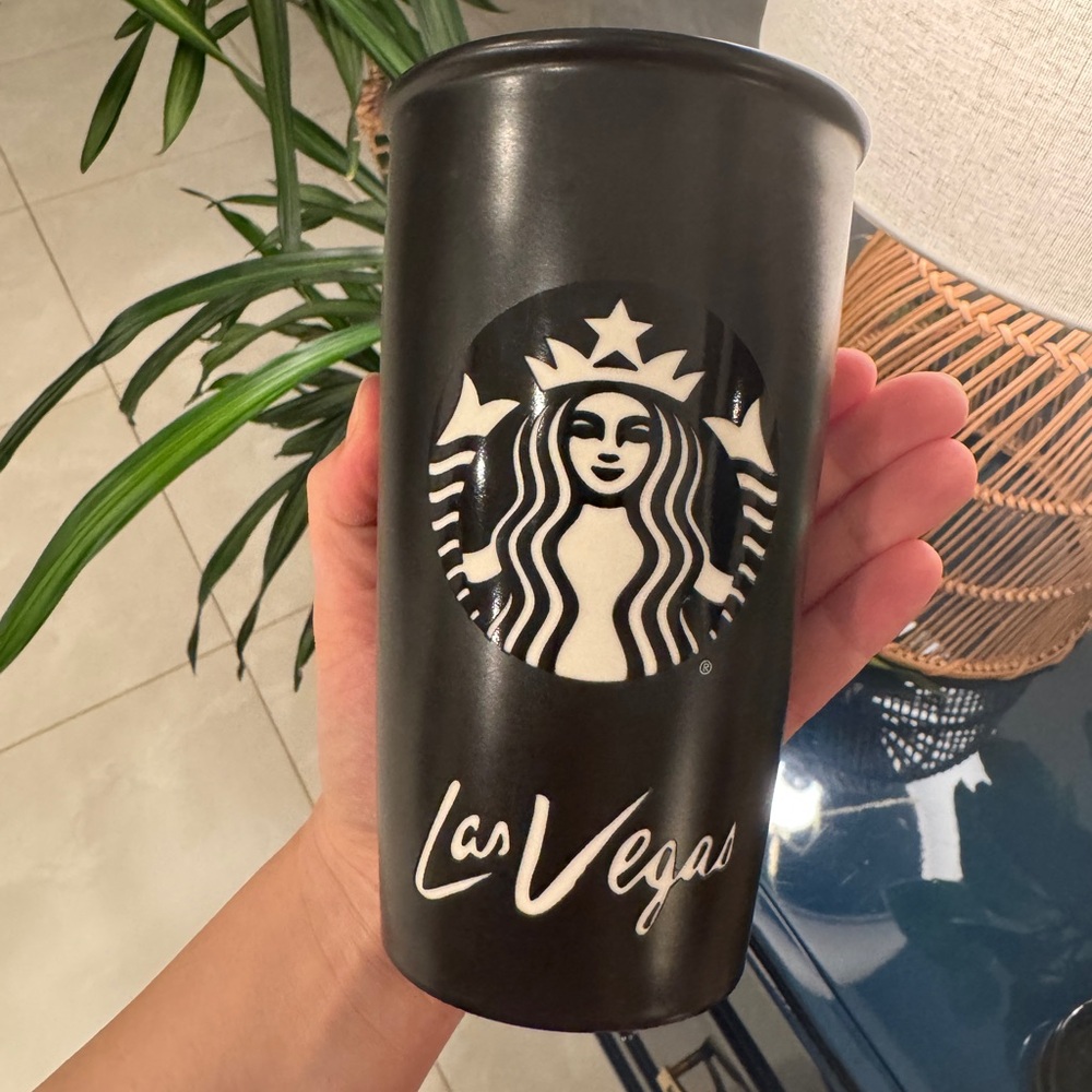Starbucks Limited Edition Swarovski 2015 Las Vegas ceramic tumbler